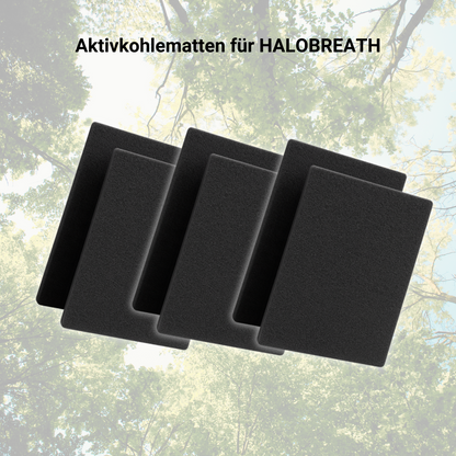 Aktivkohlematten (3 Paar / ca. 6 Monate) für Halobreath