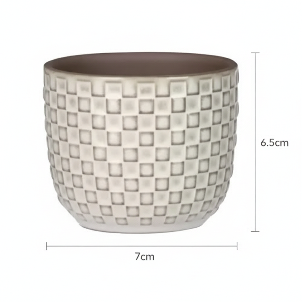 Mini-Topf "creme" D7 x H6