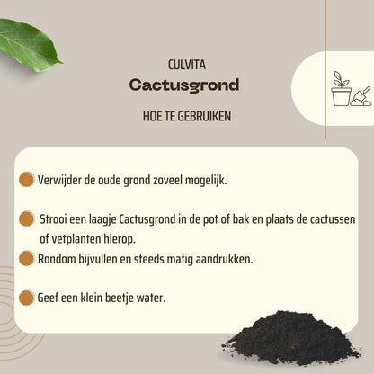 Culvita - Cactusgrond 5 liter - Blumenerde für Kakteen und Sukkelenten